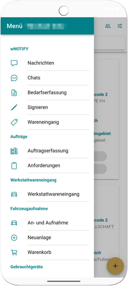 App Startseite
